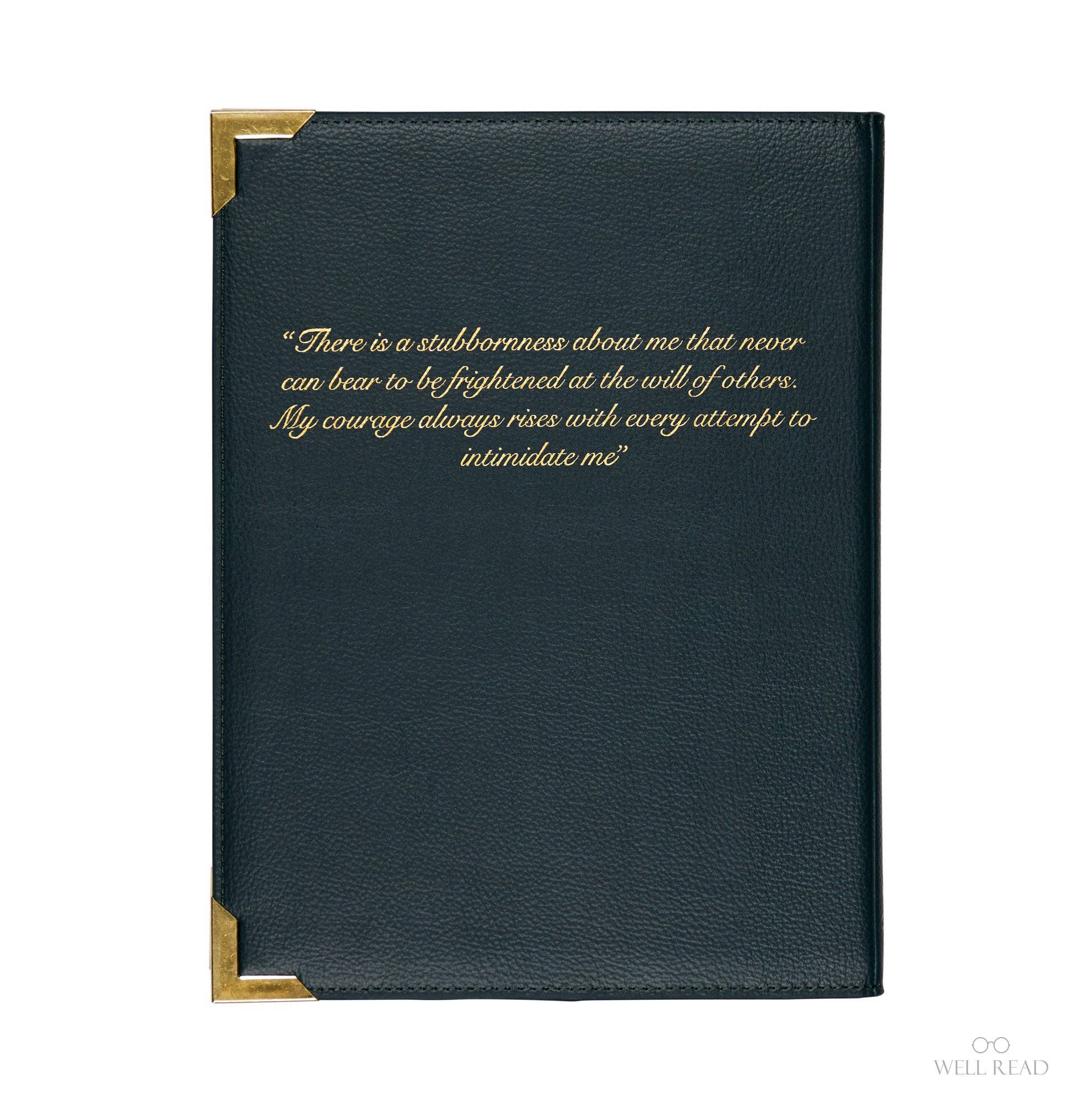 Book-shaped handbag with 'Pride and Prejudice' design on a white background