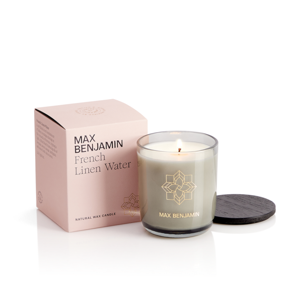 Max Benjamin French Linen Water Candle