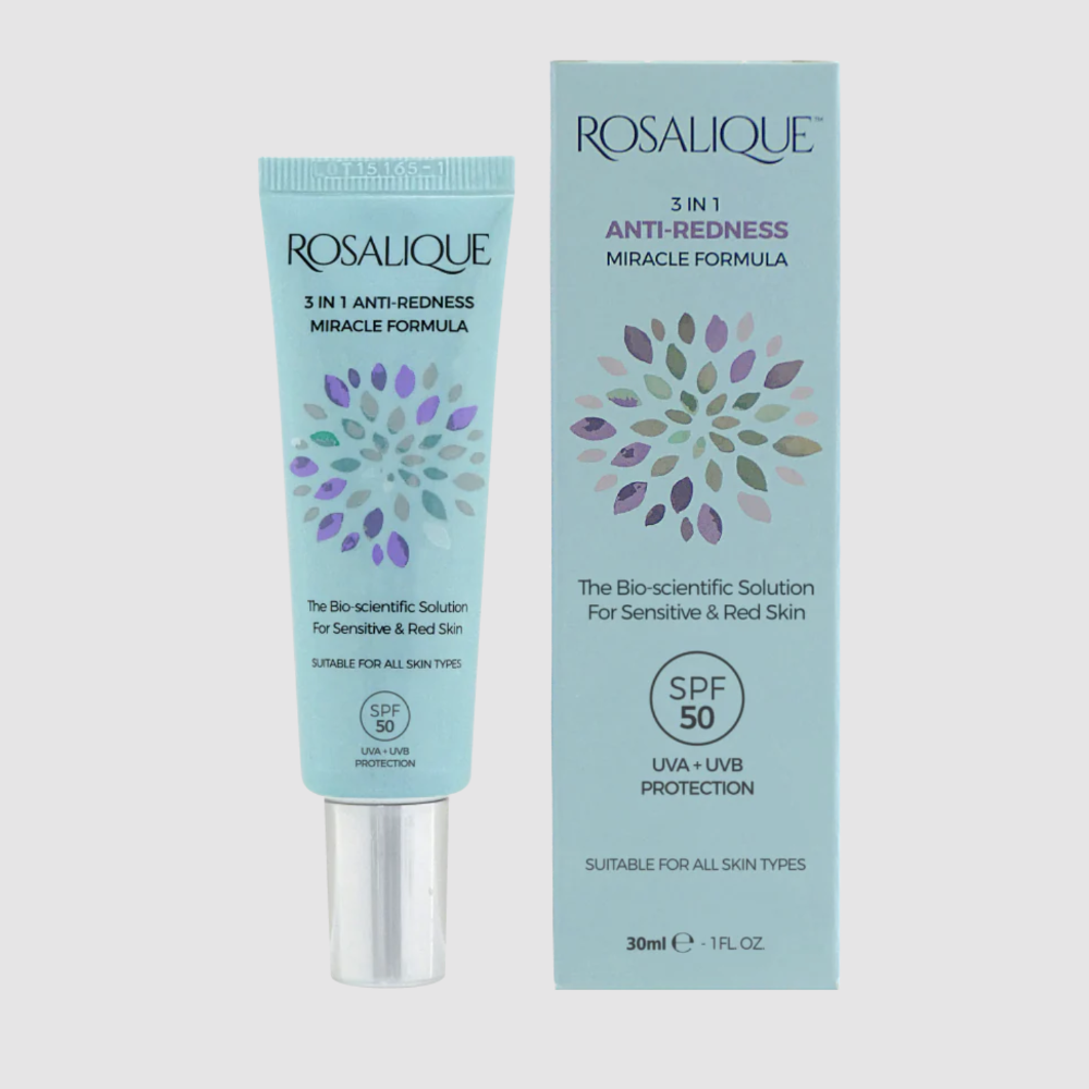 Rosalique 3-in-1 Anti-Redness Miracle Formula SPF50 Moisturiser 30ml