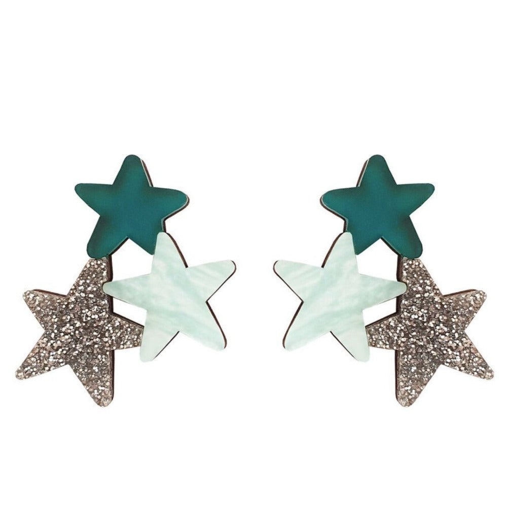Natalie Lea Owen - 3 Star Earrings