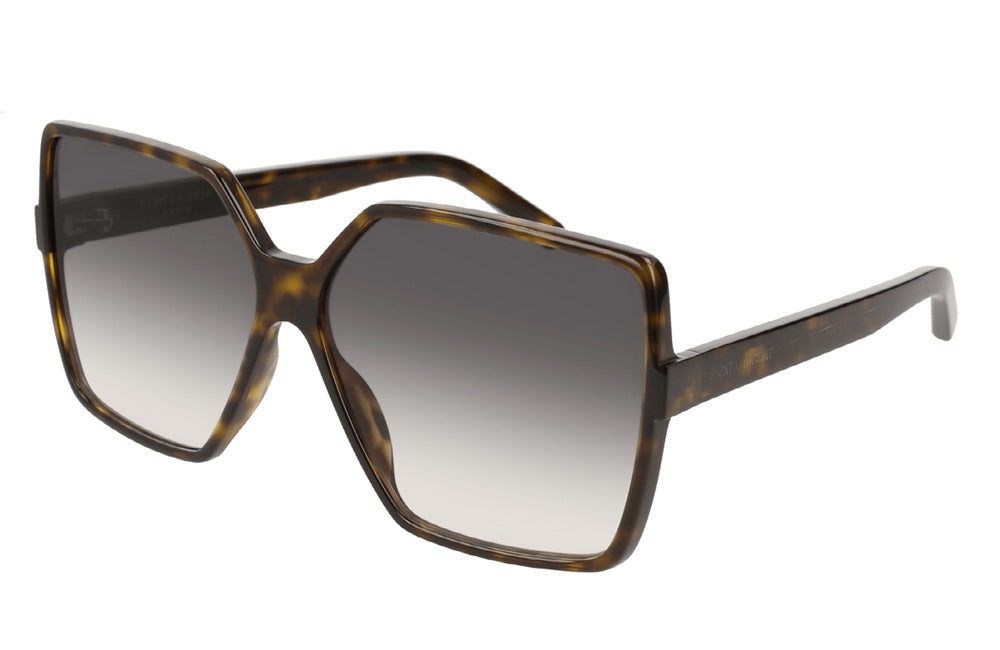 big square tortoiseshell YSL sunglasses