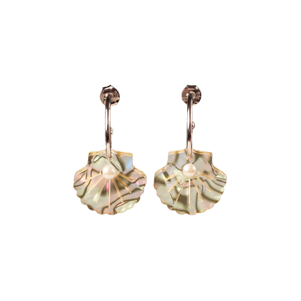 Toolally Charming Hoop Shells Earrings