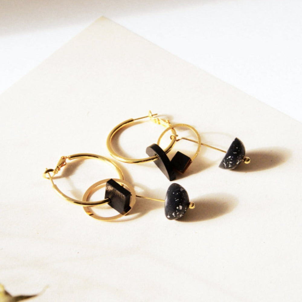 Pithy Luxury Jewellery - Eclisse Hoop Earrings