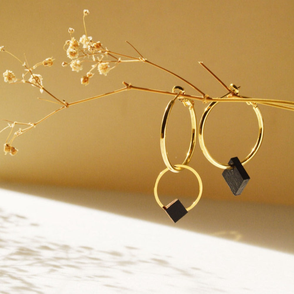 Pithy Luxury Jewellery - Eclisse Hoop Earrings