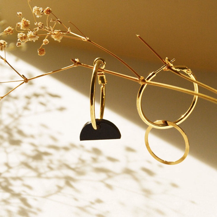 Pithy Luxury Jewellery - Eclisse Hoop Earrings