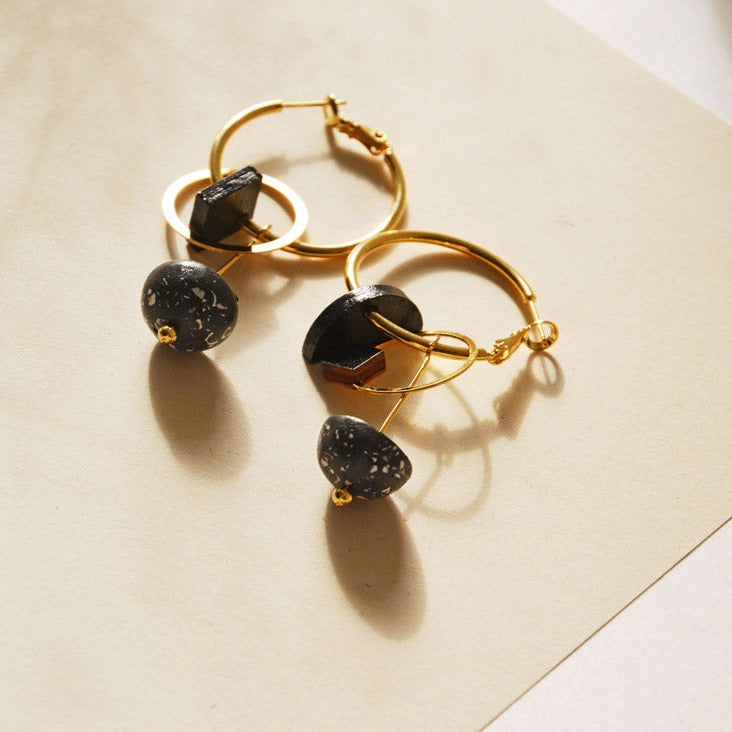 Pithy Luxury Jewellery - Eclisse Hoop Earrings