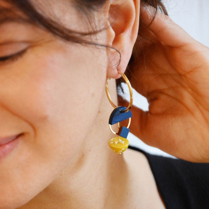 Pithy Luxury Jewellery - Eclisse Hoop Earrings