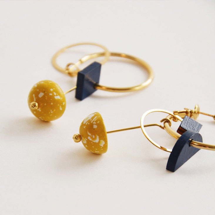 Pithy Luxury Jewellery - Eclisse Hoop Earrings