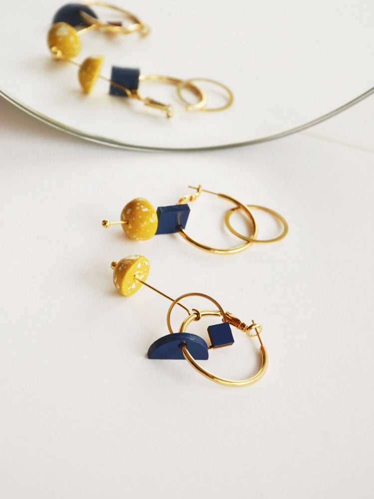 Pithy Luxury Jewellery - Eclisse Hoop Earrings