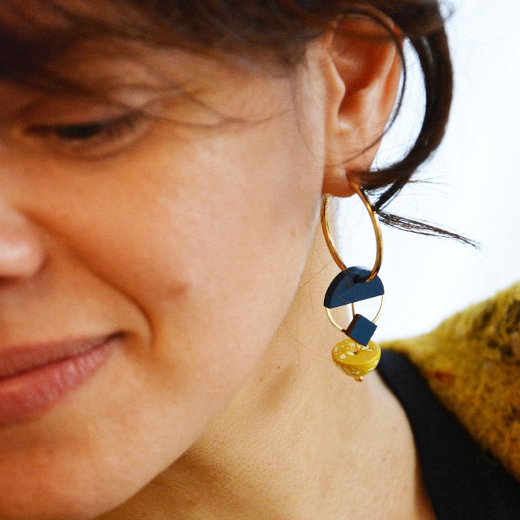 Pithy Luxury Jewellery - Eclisse Hoop Earrings