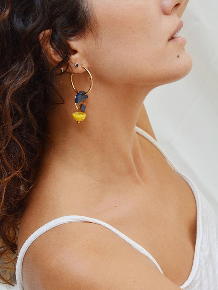 Pithy Luxury Jewellery - Eclisse Hoop Earrings