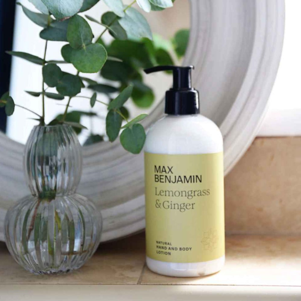 Max Benjamin Lemongrass & Ginger Natural Hand and Body Wash & Lotion 300ml