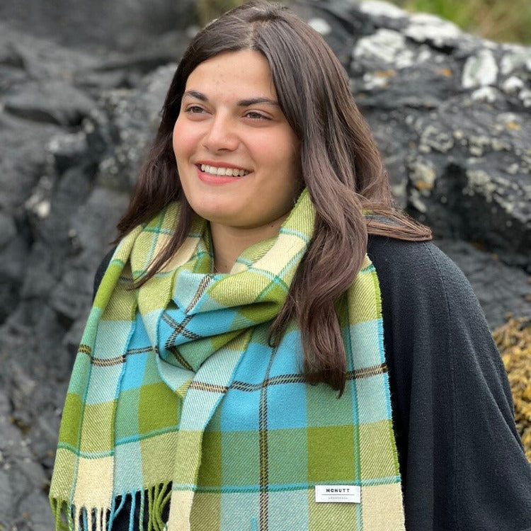 McNutt Scarf of Donegal - Lambswool Spring Plaid
