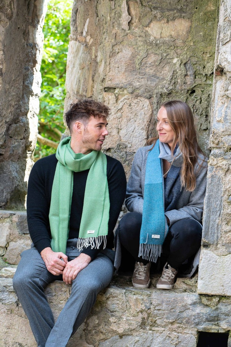 McNutt Scarf of Donegal - Lambswool Golf Green