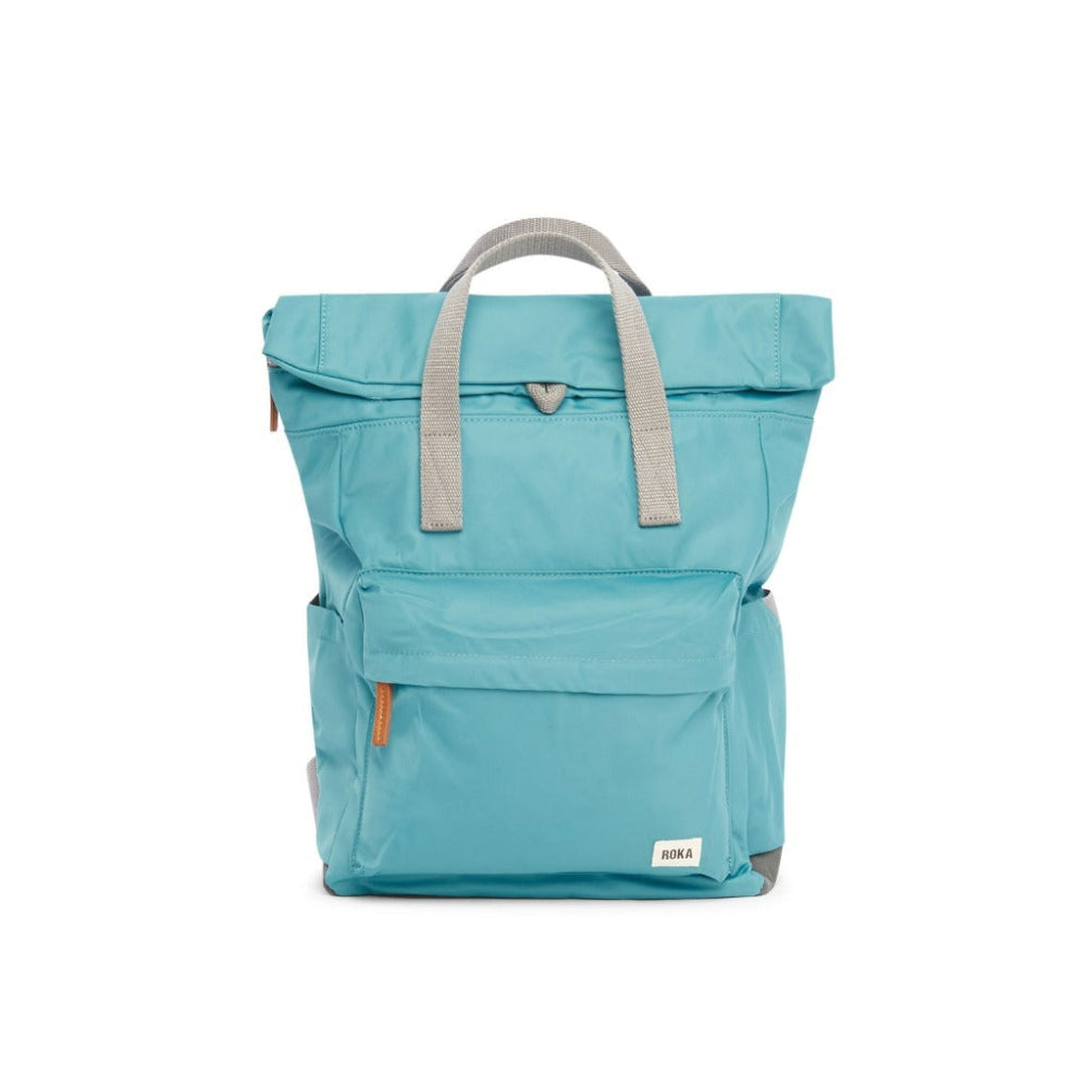 Roka London Canfield B Sustainable Backpack Petrol Colour