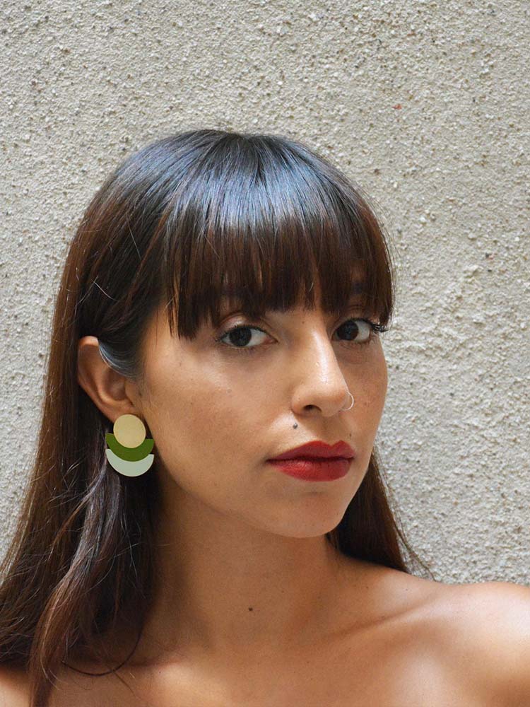 Pithy Luxury Jewellery - Saturno Big Stud Earrings