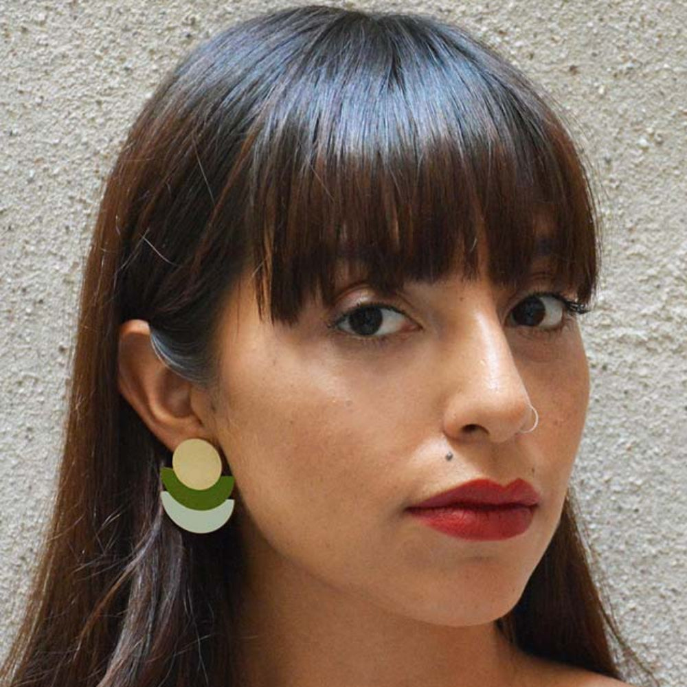 Pithy Luxury Jewellery - Saturno Big Stud Earrings