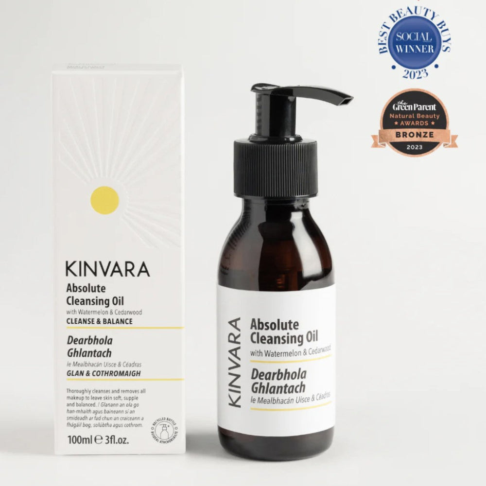 KINVARA Absolute Cleansing Oil bottle and packaging on a white background