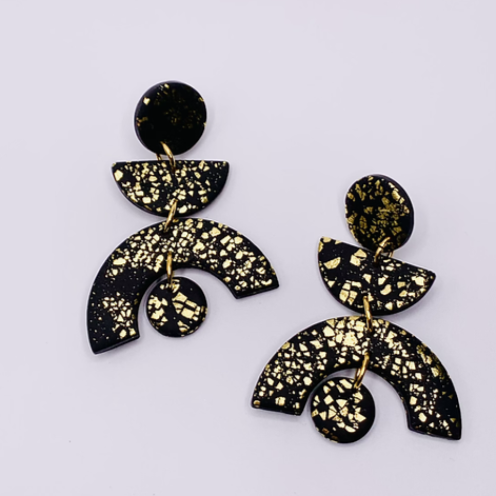 No Shrinking Violet - All That Glitters Medium Multishape Earrings