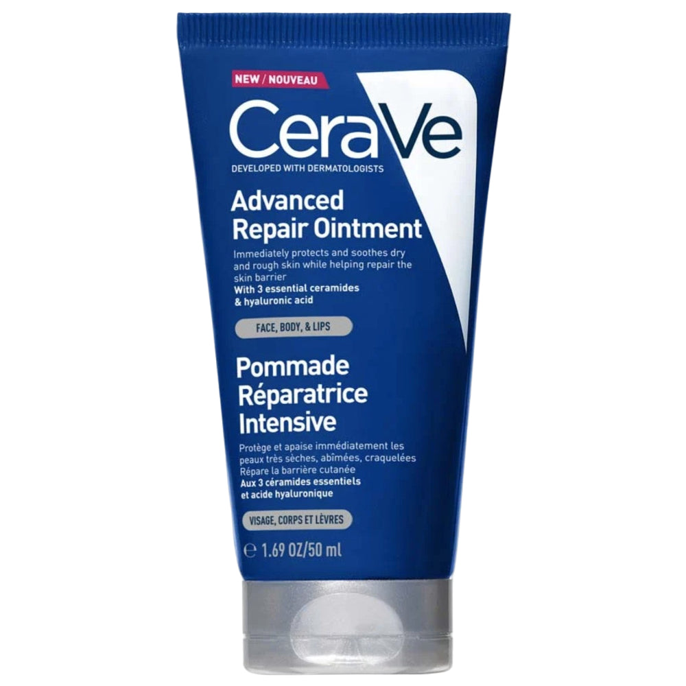 CeraVe Advanced Repair Ointment tube on a white background