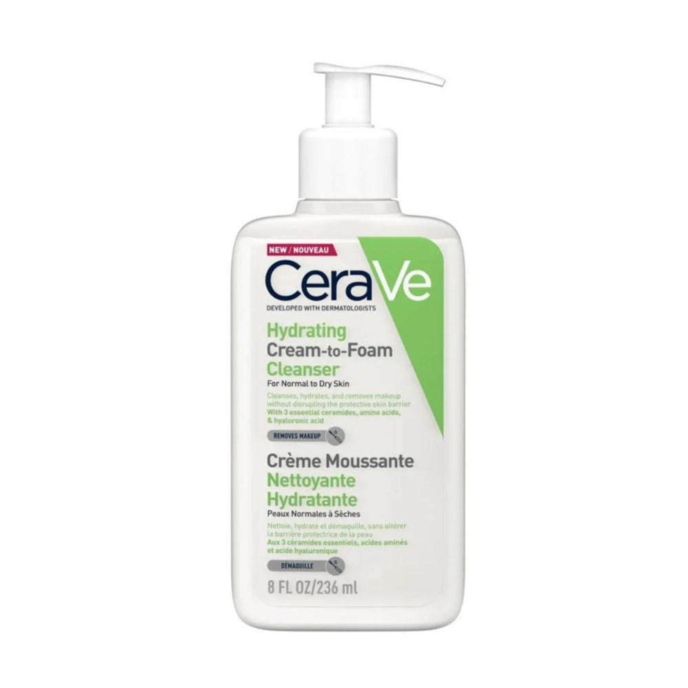 CeraVe Hydrating Cream-to-Foam Cleanser 236ml