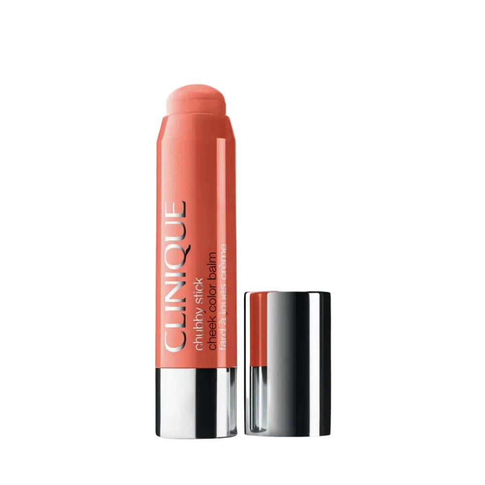 Clinique lip balm stick on a light gray background