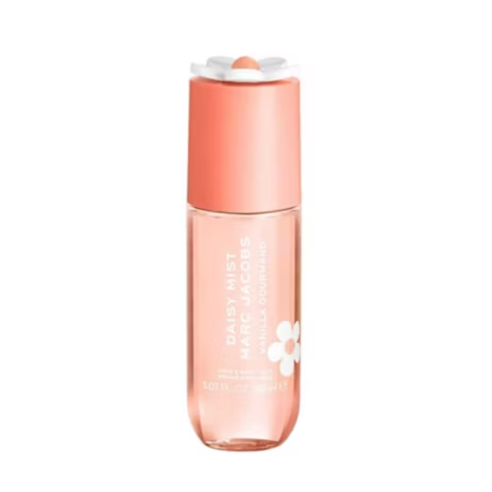 A bottle of Daisy Mist set against a plain white background.