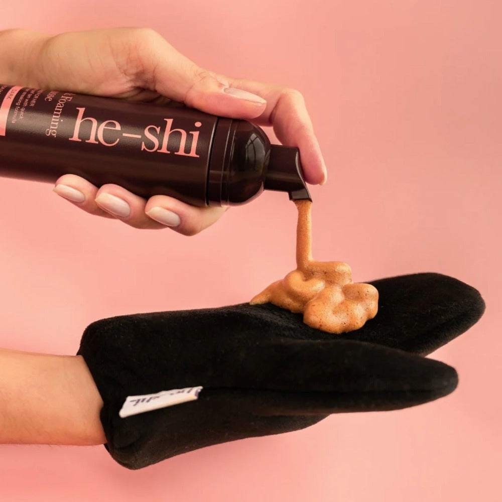 He-Shi Foaming Mousse Self Tan For Face & Body 150ml dark