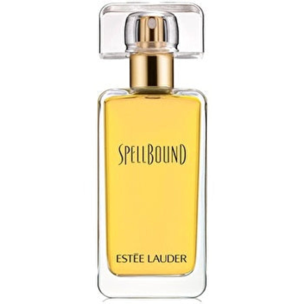 Estée Lauder Spellbound perfume bottle on a white background