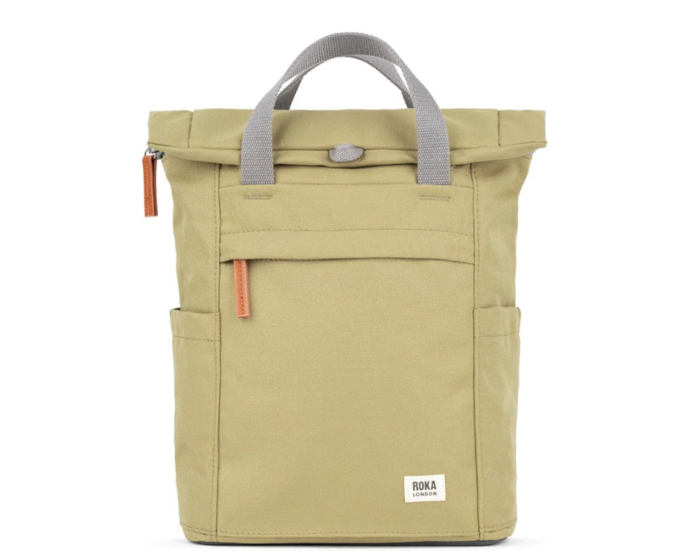 Roka Finchley A Recycled Canvas Small Backpacks khaki