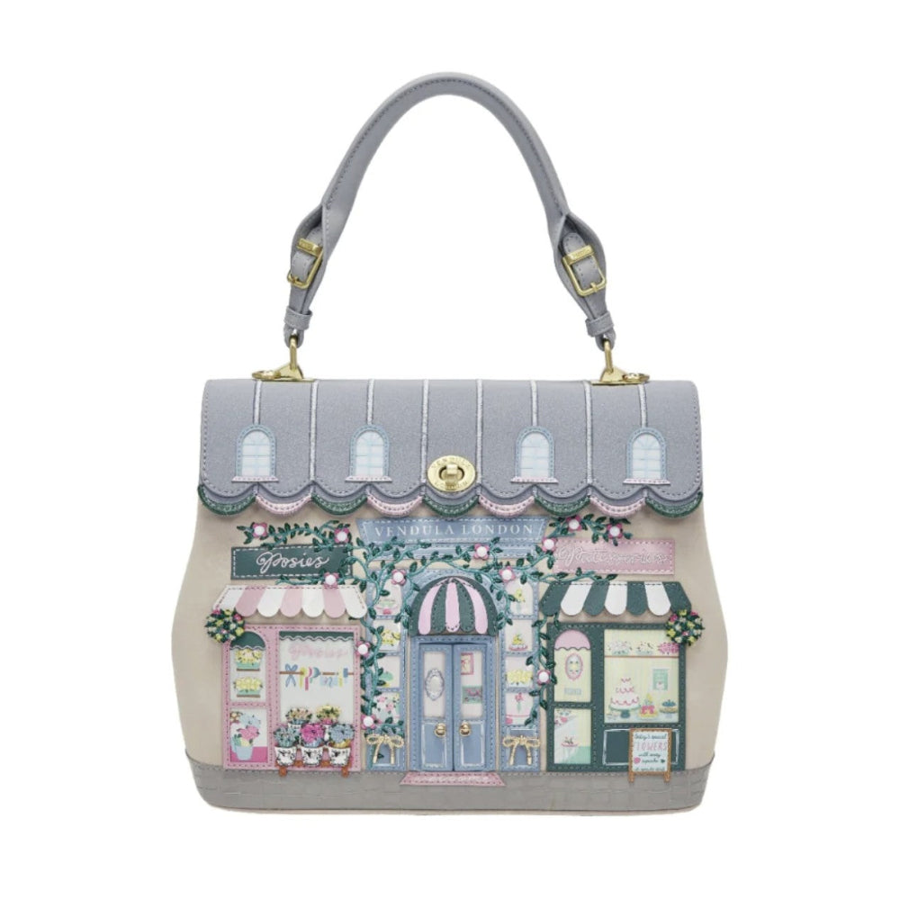 Handbag with a design on a white background