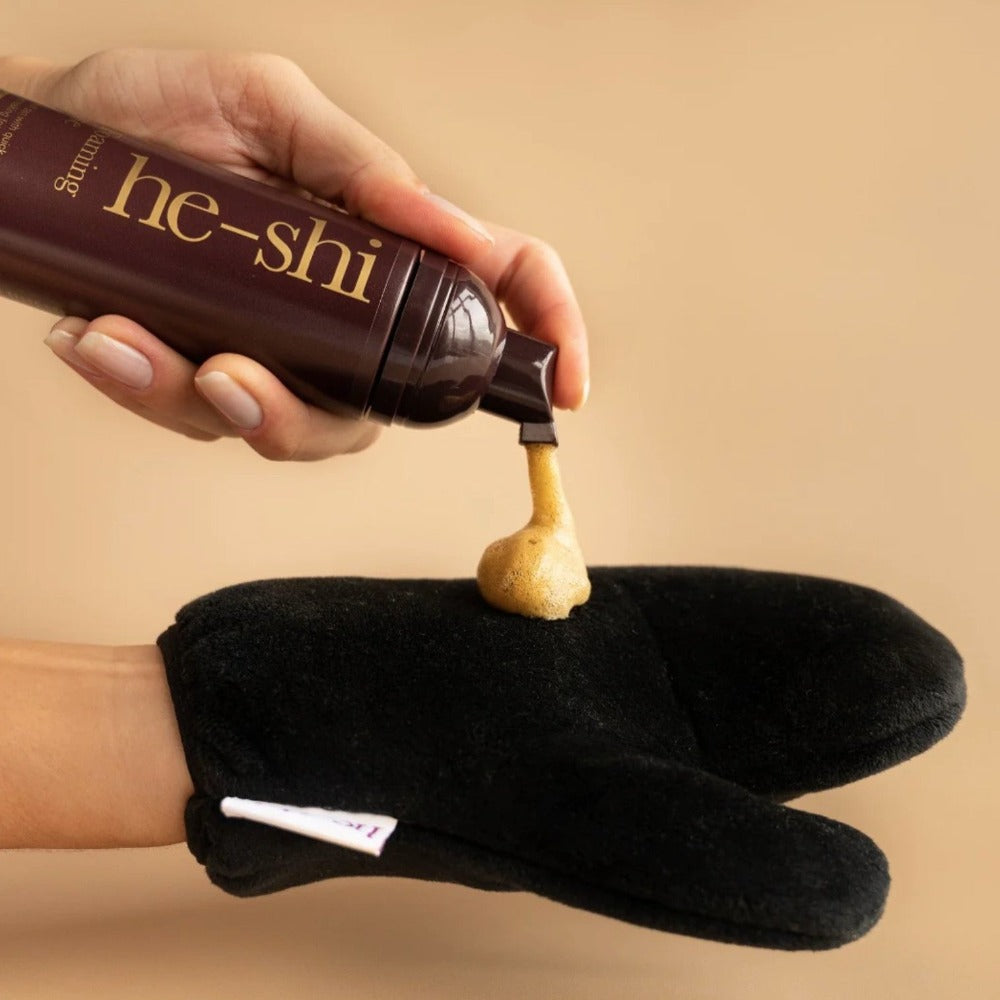 He-Shi Foaming Mousse Self Tan For Face & Body 150ml medium