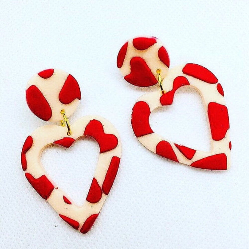 No Shrinking Violet - LOVE LOVE LOVE Large Earring