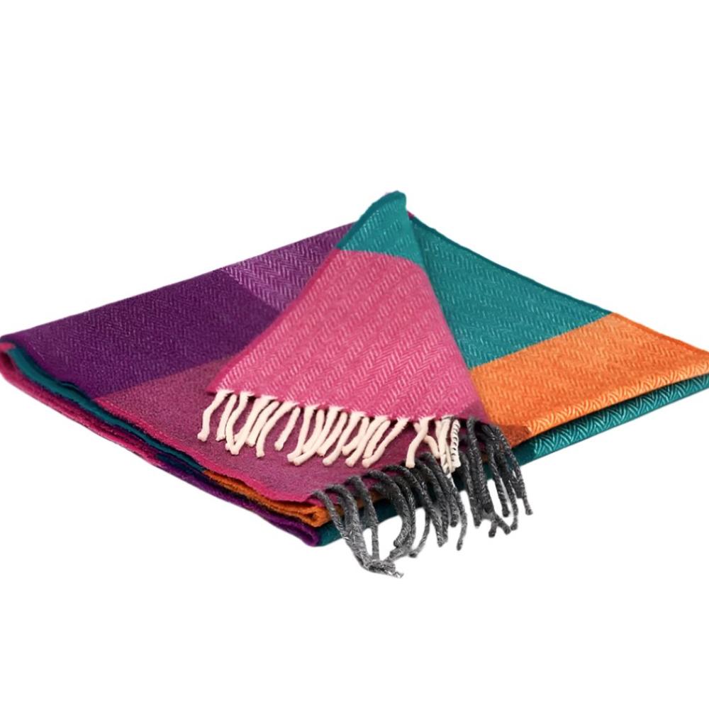 McNutt Scarf of Donegal - Hyacinth and Orange