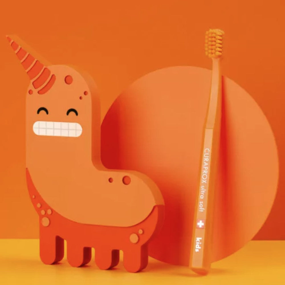 Curaprox 5500 Kids Ultra Soft Toothbrushes 4-12 Years orange