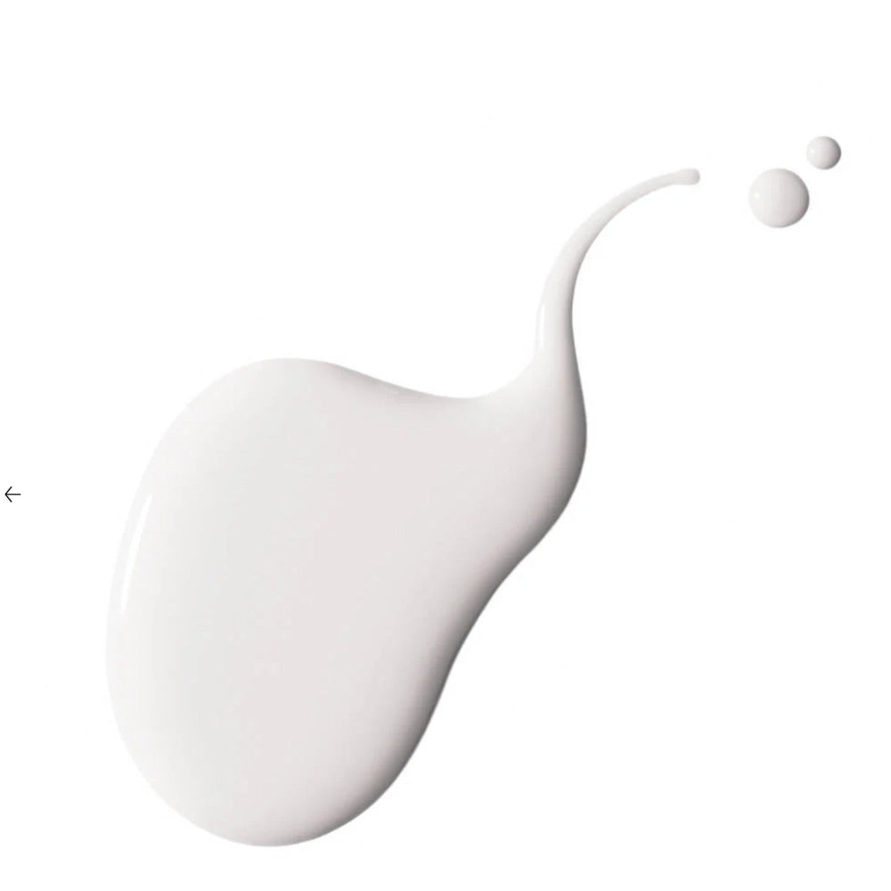 White liquid droplet on a white background