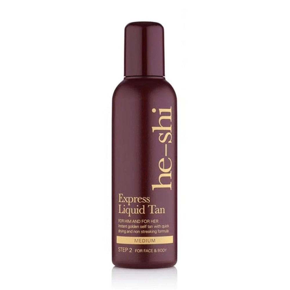 He-Shi Express Liquid Tan For Face & Body Medium 150ml