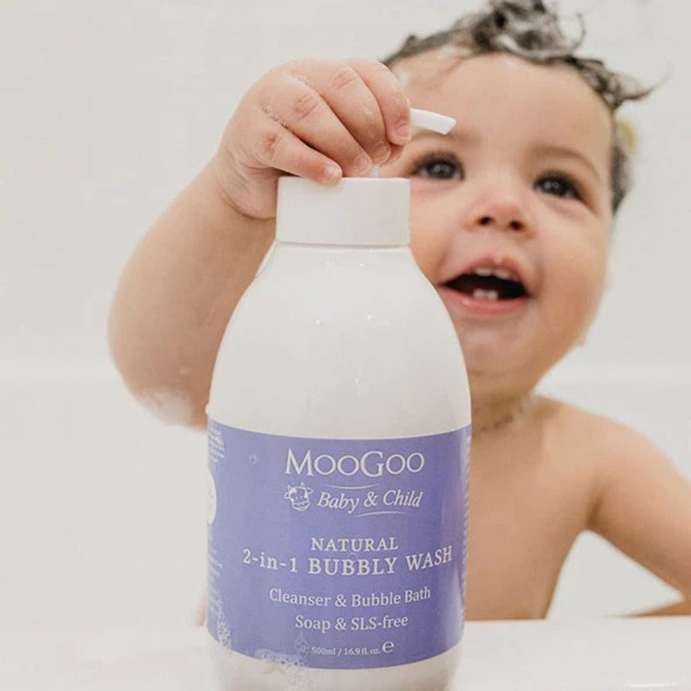MooGoo Baby & Child Natural 2-In-1 Bubbly Wash 500ml