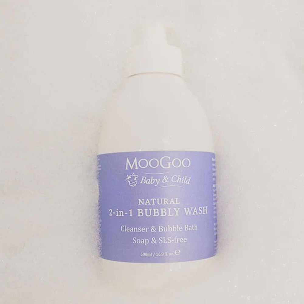 MooGoo Baby & Child Natural 2-In-1 Bubbly Wash 500ml