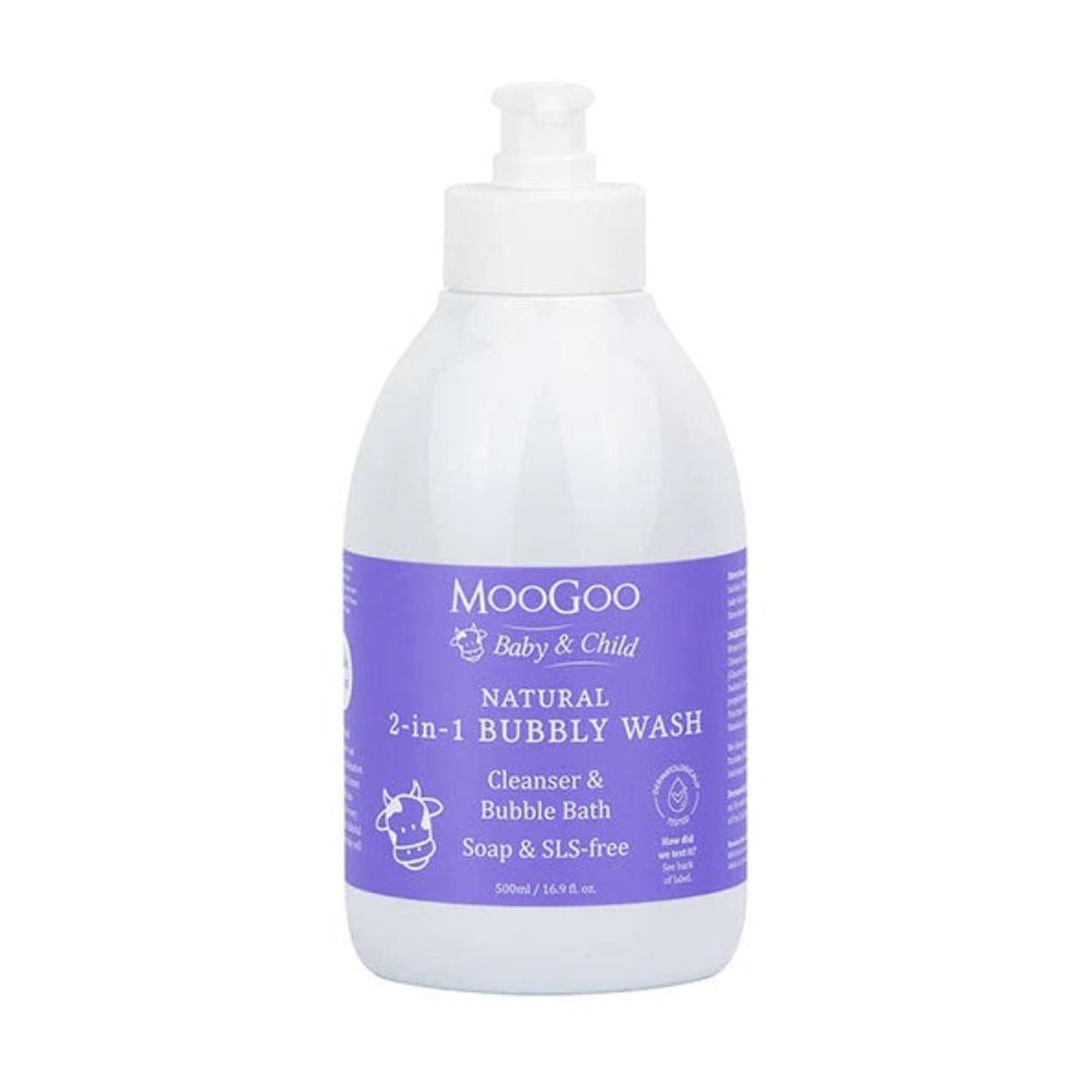 MooGoo Baby & Child Natural 2-In-1 Bubbly Wash 500ml