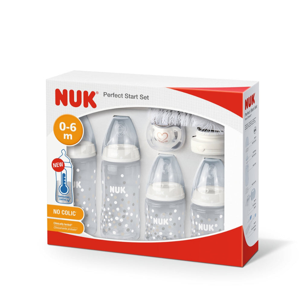 NUK baby bottle set packaging on a white background