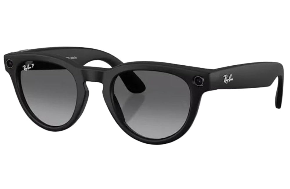 Matte Black Ray-Ban sunglasses with gradient lenses on a white background
601/ST3 50-23mm Graphite Lens Matte Black Frame