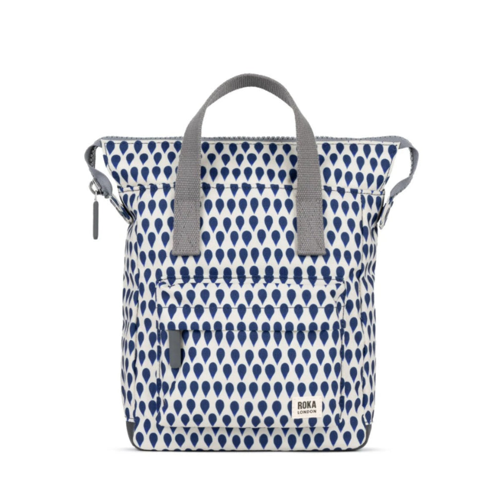 Roka Bantry B Recycled Canvas Small Backpacks Denim Rain