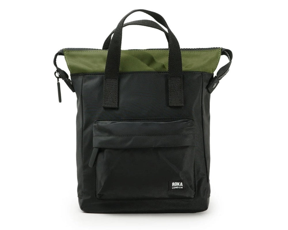 Roka Creative Waste Sustainable Bags black avocado bantry b nylon small