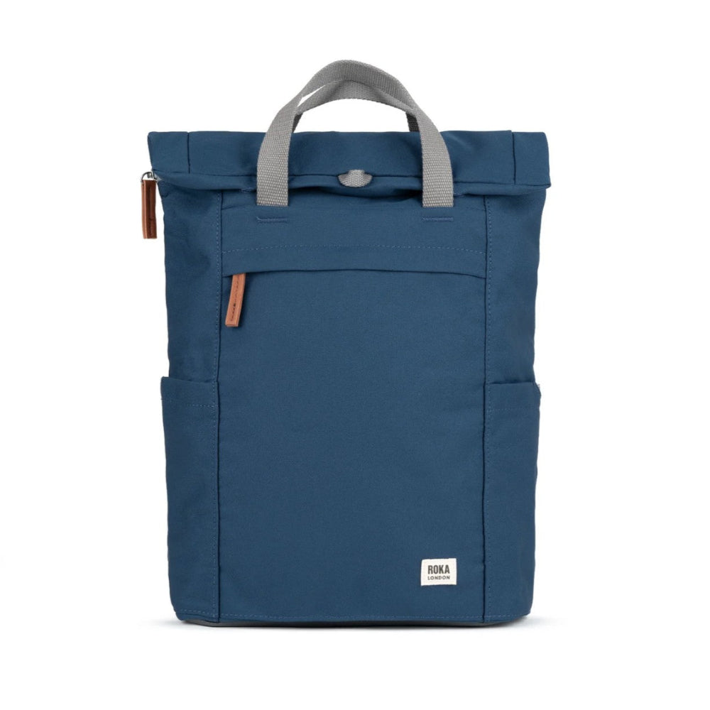 Roka Finchley A Recycled Canvas Medium Backpacks deep blue