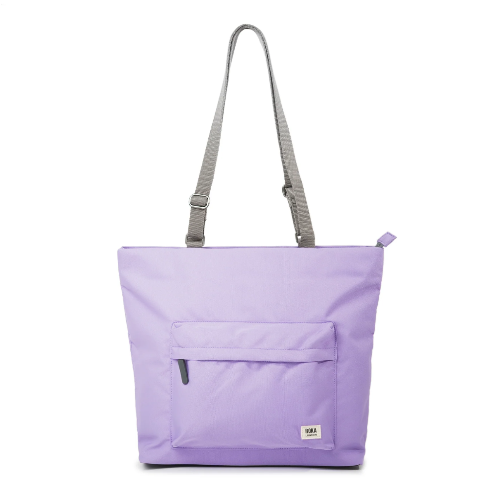 Roka Trafalgar B Tote Sustainable Canvas Medium Bags Lavender