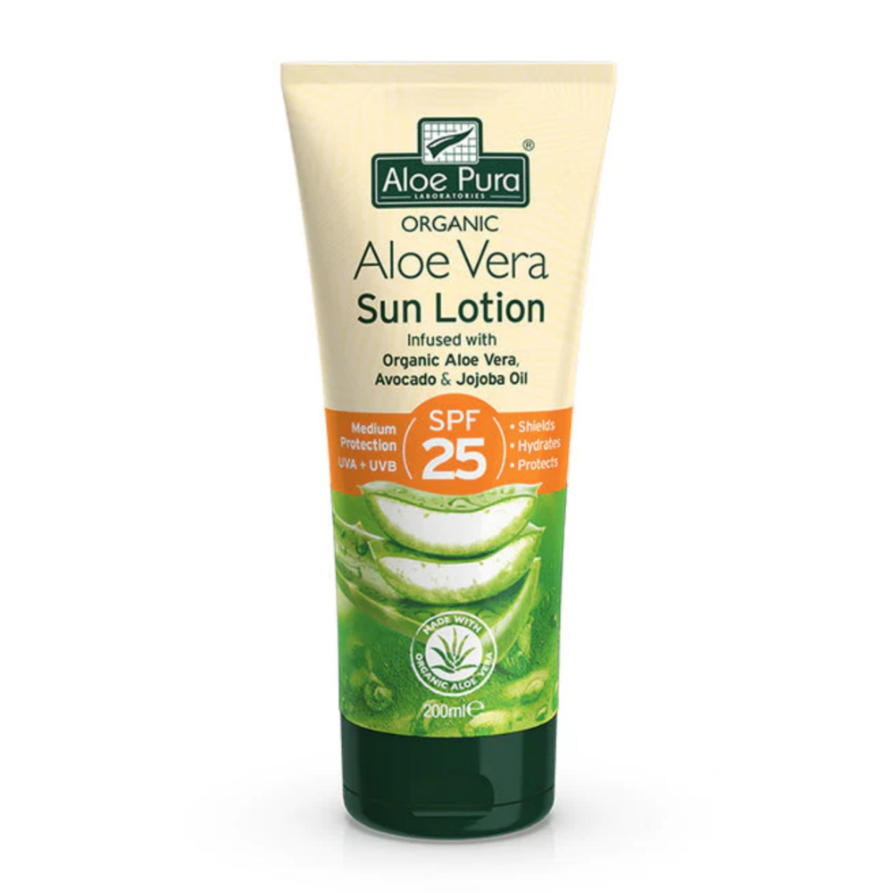 Aloe Pura Organic Aloe Vera Sun Lotion
SPF25 With Free Aloe Vera Lotion