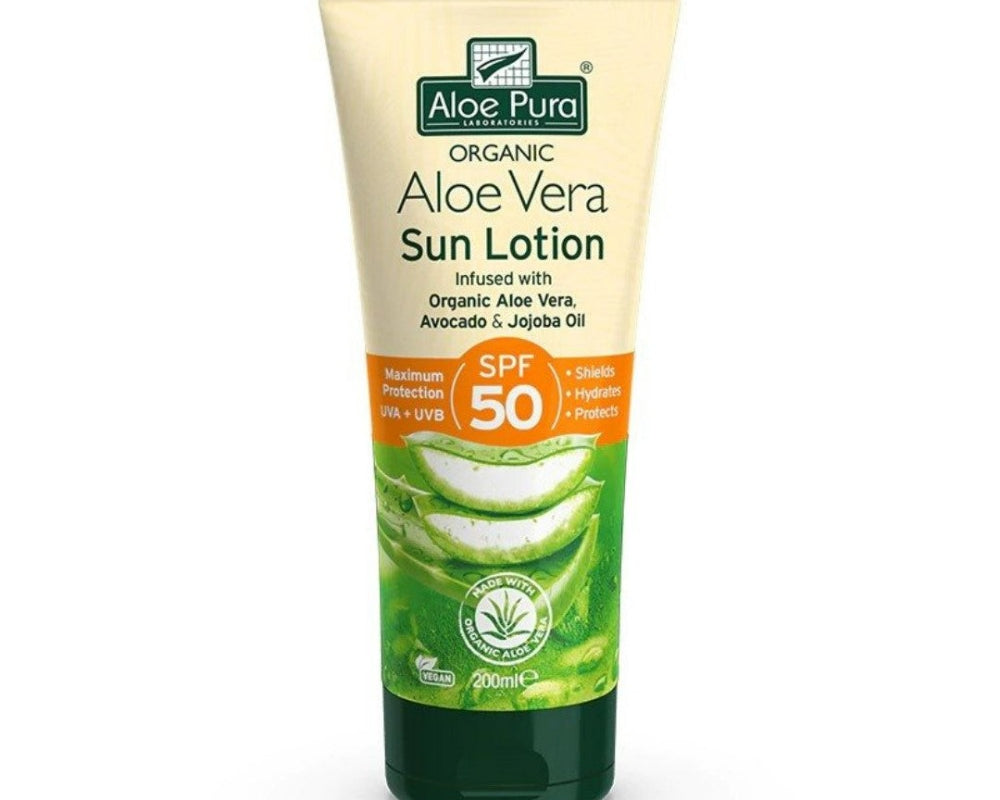 Aloe Pura Organic Aloe Vera Sun Lotion SPF50