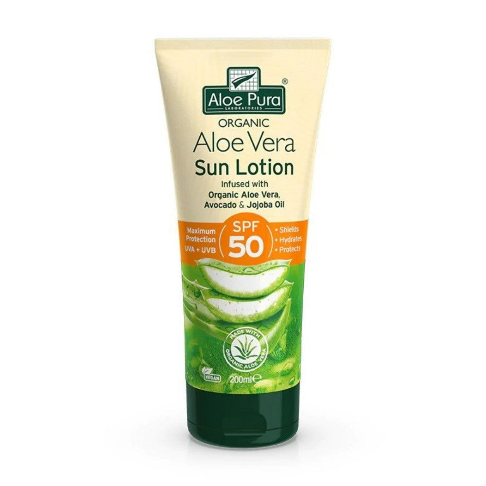 Aloe Pura Organic Aloe Vera Sun Lotion SPF50