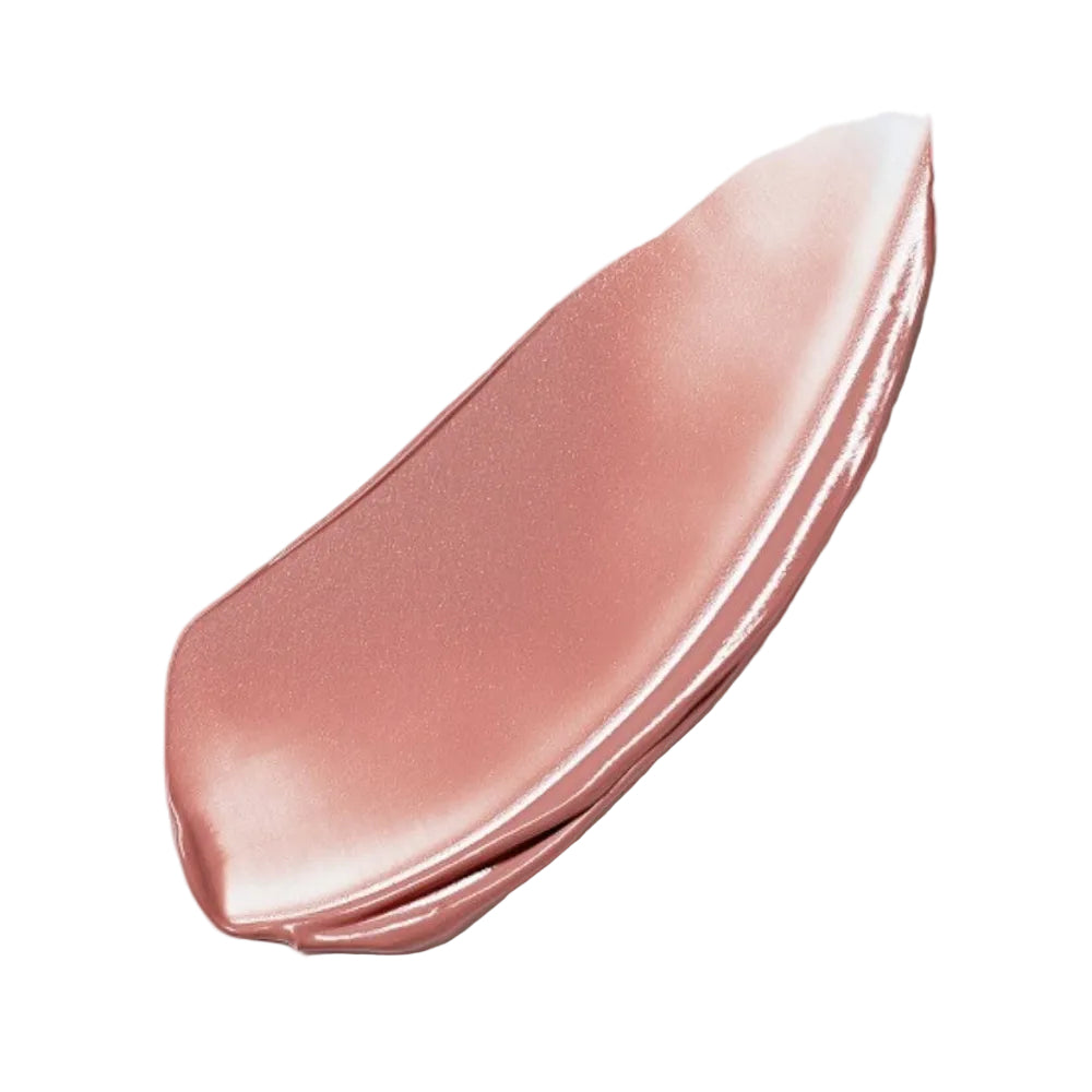 Pink cheek tint swatch on a light gray background
